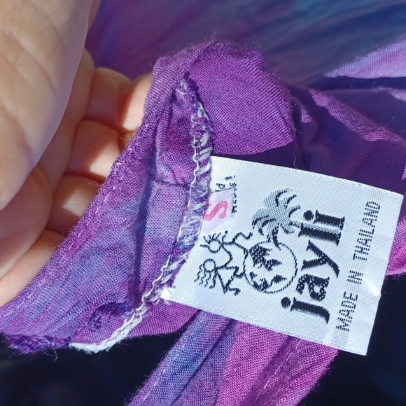 Jayli Rayon Tank Long Dress S- Tie Dyed , Ombre Hippie/Boho, Ptp=18", L=48" - Picture 7 of 8